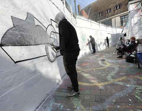 Lancering GUM in het graffitistraatje