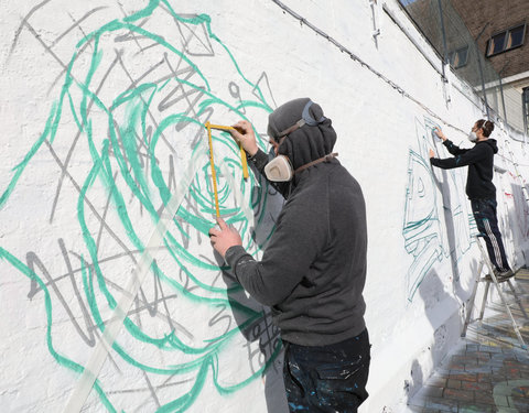 Lancering GUM in het graffitistraatje
