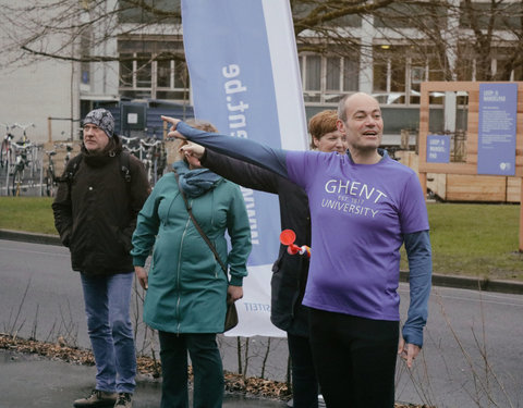 Opening Pimp your Campus-tuin en inhuldiging van looppad op Campus Sterre