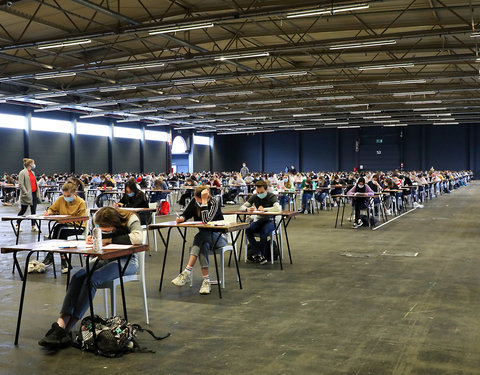 On campus examen in Flanders Expo