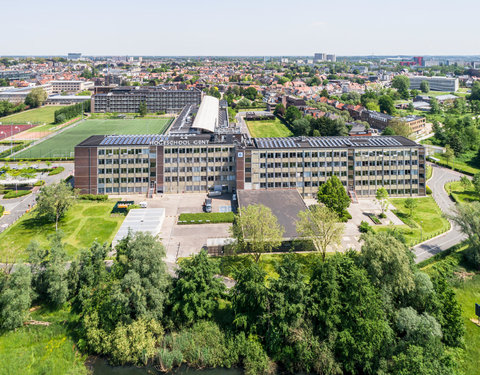 Drone opnamen Campus Schoonmeersen