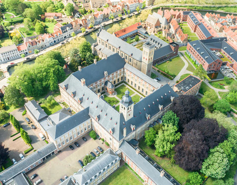 Drone opnamen Campus Brugge
