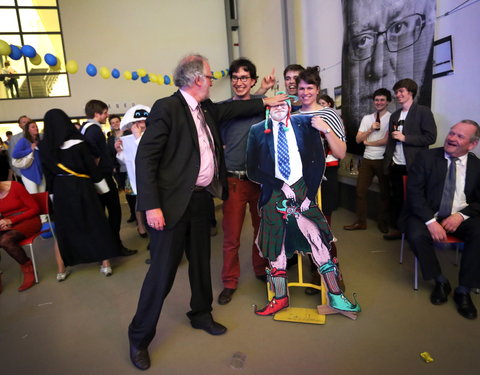 Afscheidsfeest door de UGent studenten georganiseerd voor de rector-26939