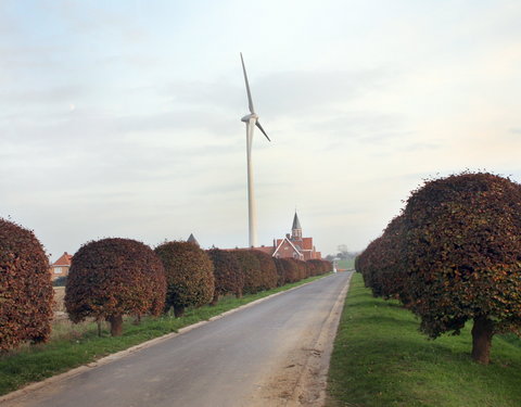Windturbines op Proefhoeve van de site Melle-30692