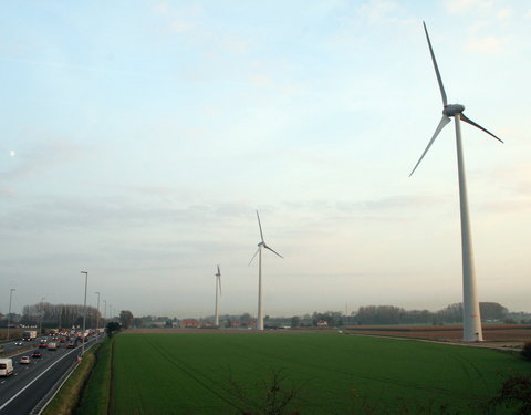 Windturbines op Proefhoeve van de site Melle-30697