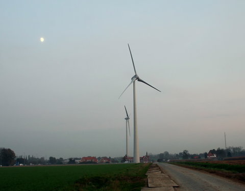 Windturbines op Proefhoeve van de site Melle-30704
