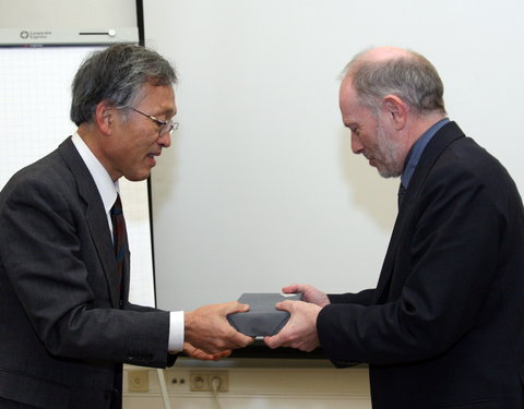 Ontvangst in het kader van het bilateraal akkoord tussen Universiteit Gent en University of Kanazawa (Japan)-31835