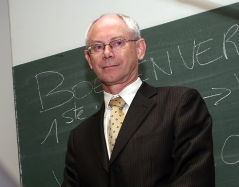 Openingscollege Politicologie met Herman Van Rompuy
