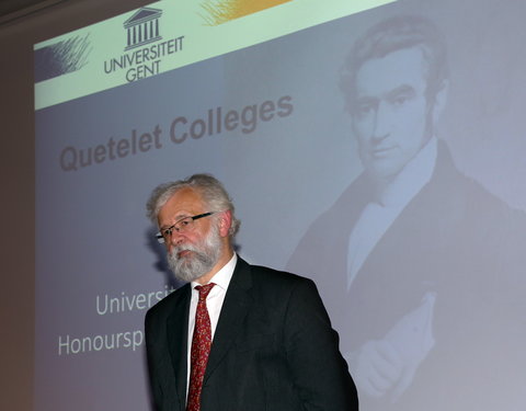 Start van Queteletcolleges, een universiteitsbreed honoursprogramma voor excellente studenten uit de tweede en derde bachelor-36