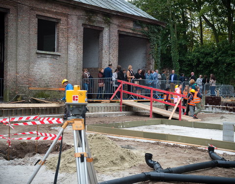 Eerstesteenlegging nieuwe schoolgebouw van de International School of Ghent (ISG) aan De Pintelaan-57248