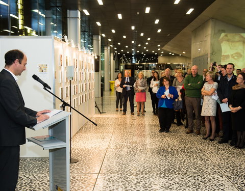 Opening tentoonstelling 'Belgische koorddansers’ met 52 schilderijen van Belgische premiers-59042