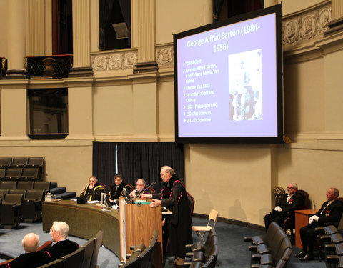 Inaugurale les van 2de Sarton Leerstoel 2010-2011 aan UGent (uitzonderlijk toegekend omwille van 25-jarig bestaan van de leersto