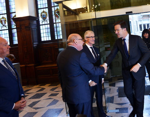 Vlaams-Nederlandse top met Geert Bourgeois (Vlaams minister-president) en Mark Rutte (minister-president van Nederland) in stadh