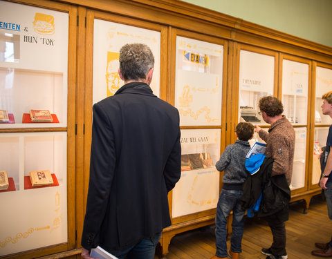 Opening tentoonstelling 'Tussen blok en blad: 200 jaar studententijdschriften'